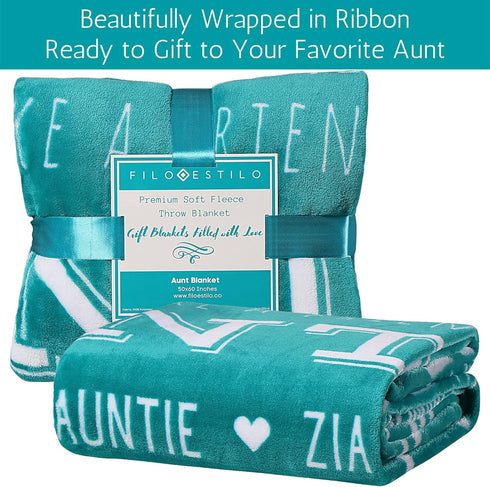Best Aunt Ever Blanket Gift of Love  Appreciation